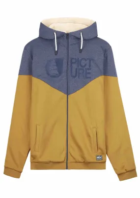 Basement  plush zip hoodie - Dark golden