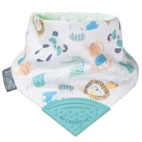 Bavoir bandana avec embout de dentition - Safari vert - Sevira Kids
