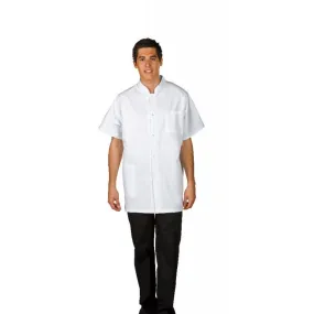 Blouse médicale homme blanche polycoton, avec pressions - Rémi Confection