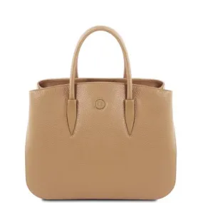 Camelia Sac à Main en Cuir Champagne TL141728