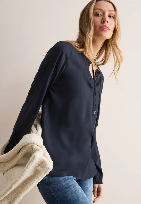 CECIL Blouse en couleur unie 
