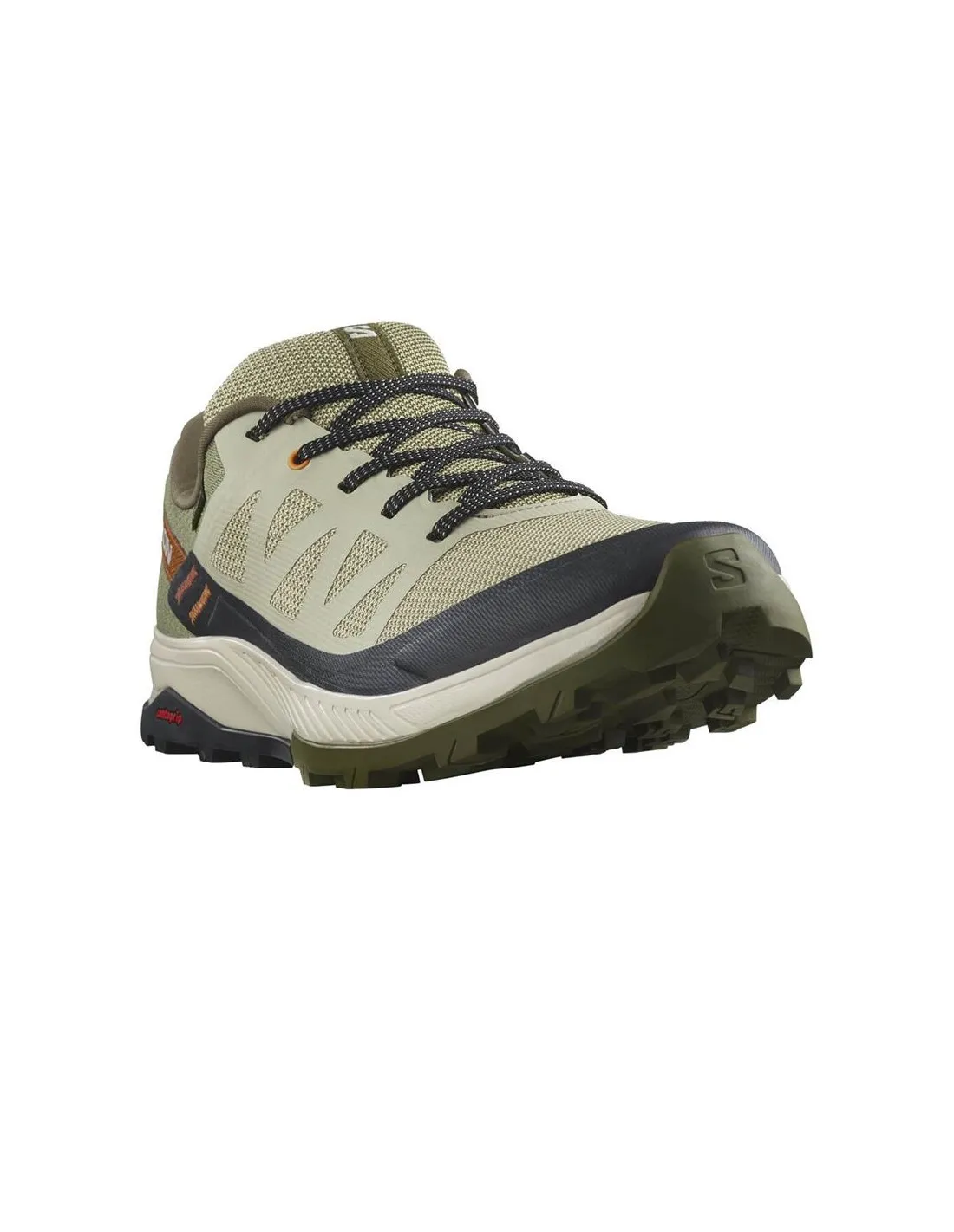Chaussures de montagne Salomon Outrise Gore-Tex Vert/Brun Homme