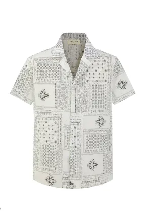 Chemise manches courtes motifs bandana