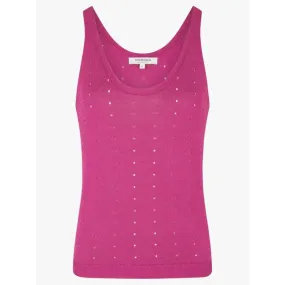 Débardeur ajouré hibiscus rose femme - Morgan | wimod