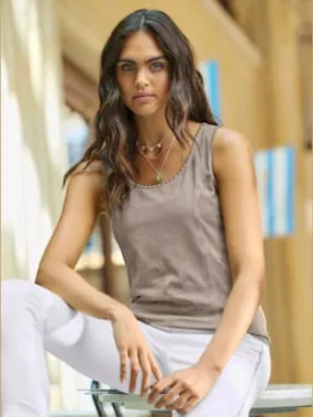 Débardeur délavage « oil dyed » tendance