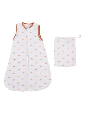 Gigoteuse lange bébé en coton bio - SAUTHON - Blanc