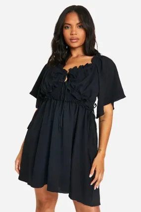 Grande taille - Robe champêtre à volants
