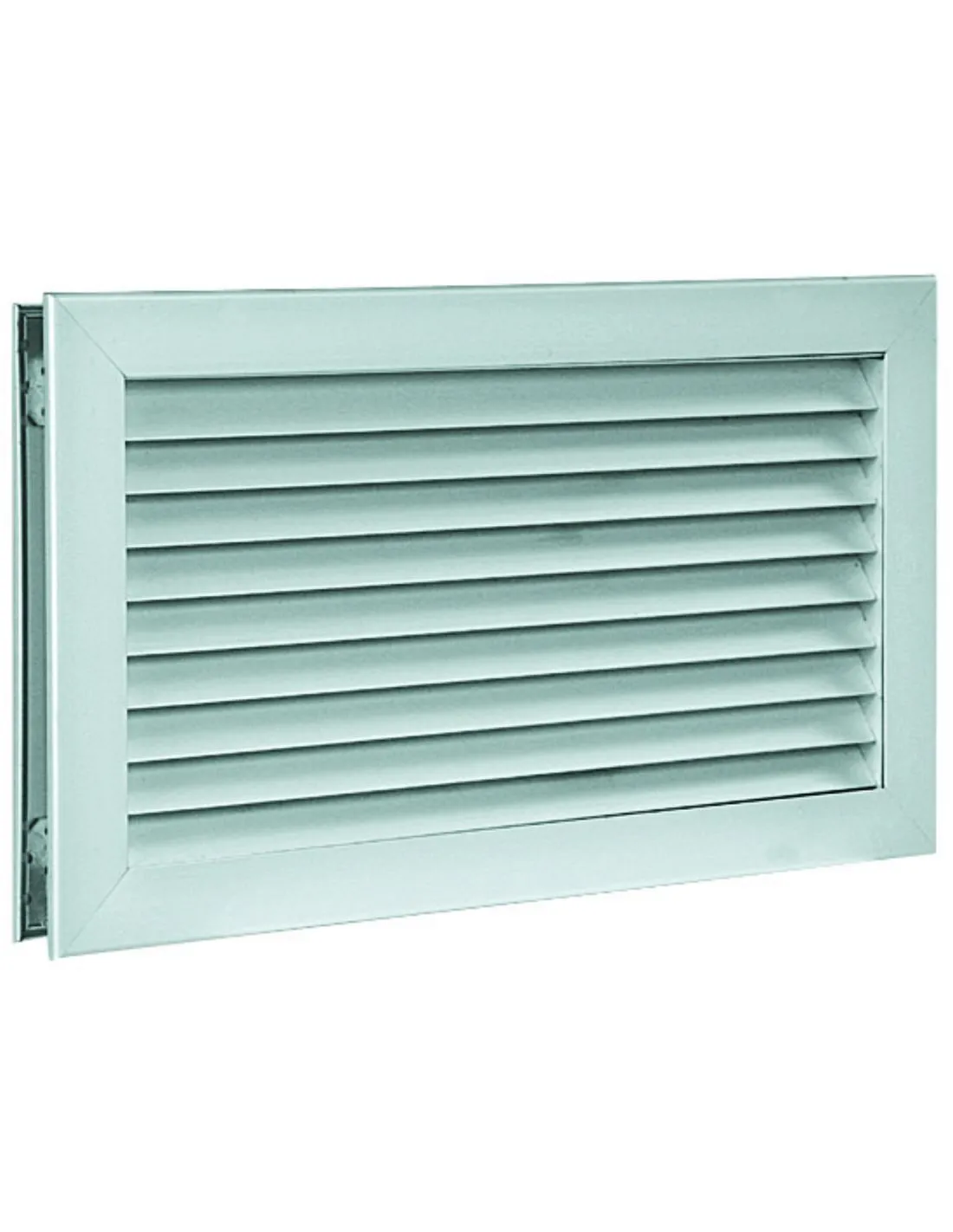 Grille de transfert simple déflexion AC181 Aluminium fixation par vis 200x100 mm ALDES 11050687