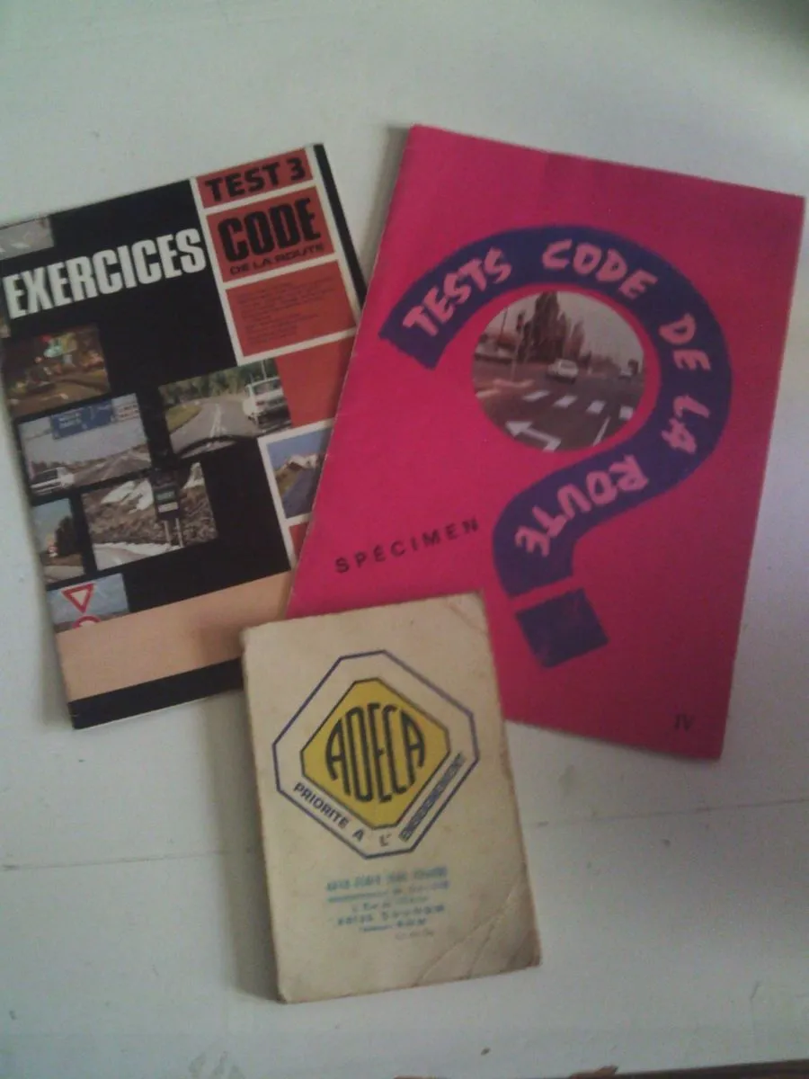 Lot de 3 livres code rousseau test code de la route exercice