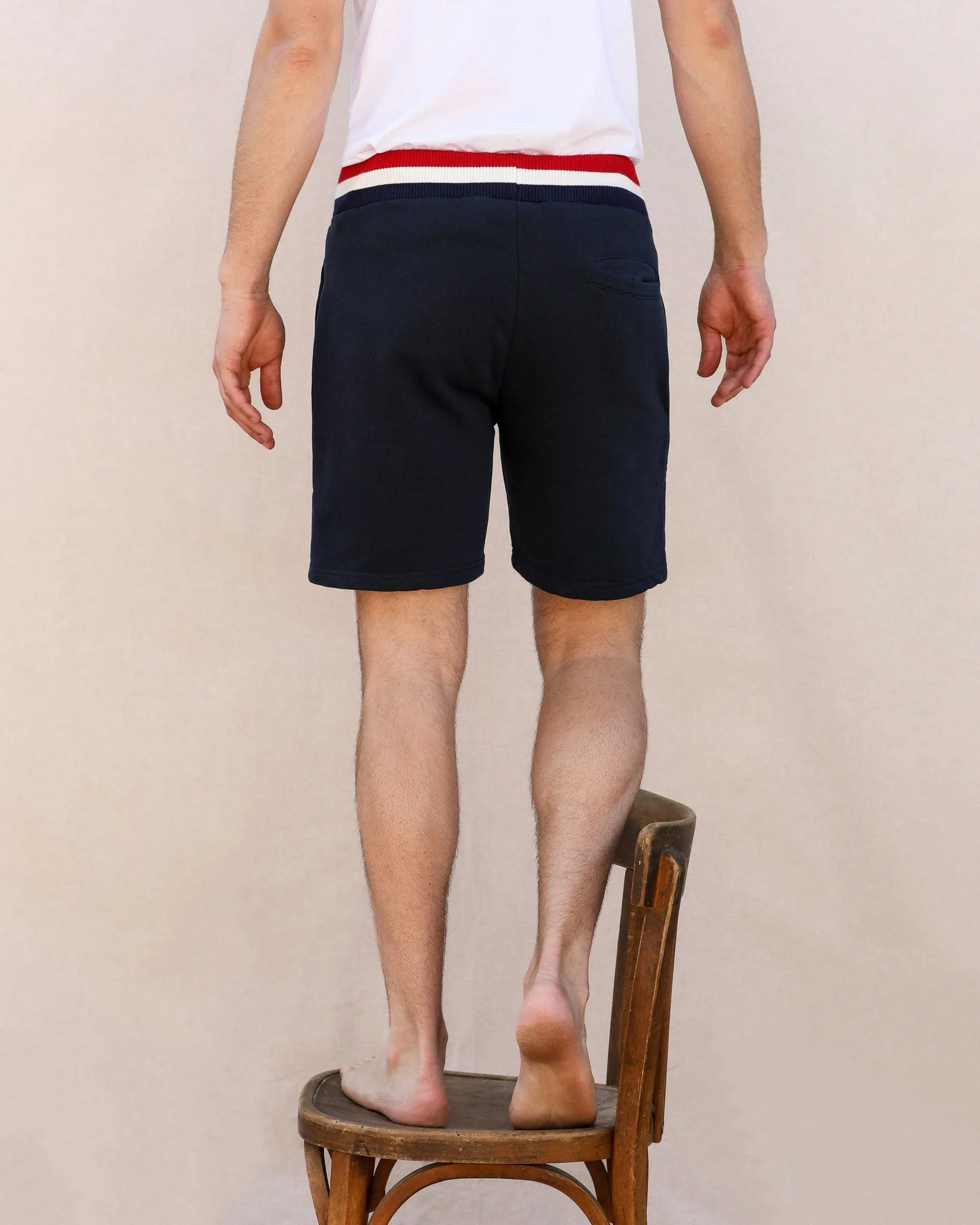 Men's navy blue shorts - Lucien