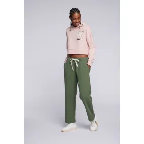 ORGANIC BIG-K CROP HOODIE ROSE