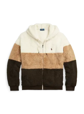 POLO RALPH LAUREN  Blouson texturé à capuche - Beige