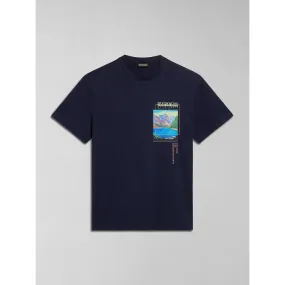 T-shirt canada bleu marine homme - Napapijri | wimod
