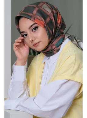 Tan - Printed - Scarf